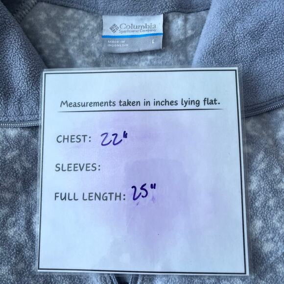Columbia Lightweight Pullover in gray and white pattern size L - Picture 6 of 6